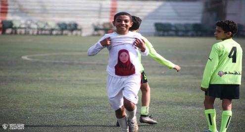 "بسجل عشان تفرح".. قصة ناشيء الزمالك الذي يحتفل بالأهداف بتأبين والدته